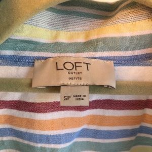 LOFT tie-front top